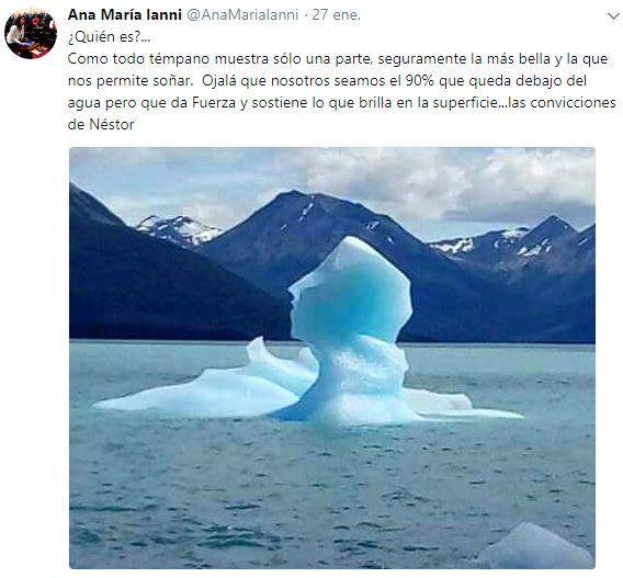 Néstor Kirchner iceberg